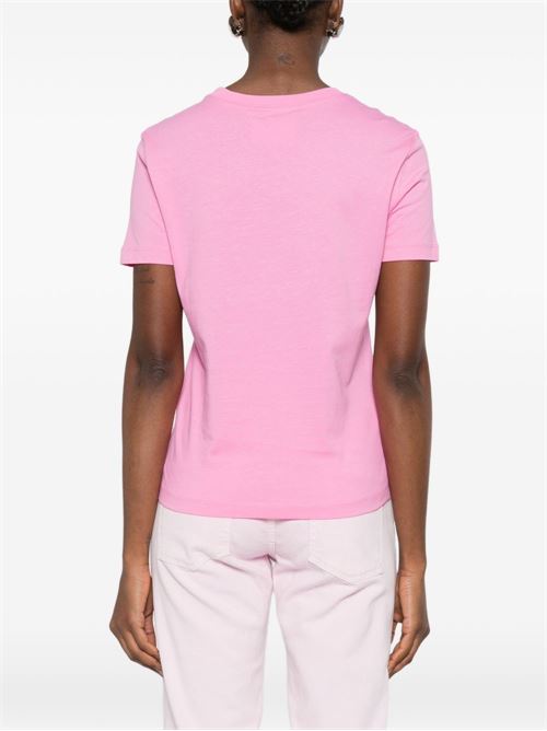 T-shirt donna maniche corte con stampa Versace jeans Couture | 80HAHE02CJ00E499